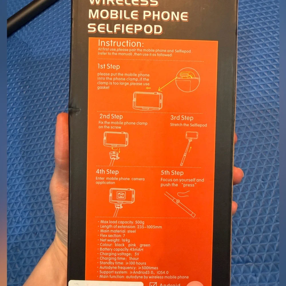 Wireless Mobile Phone Selfie Pod - Green